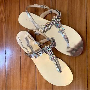 Ivanka Trump jeweled sandals